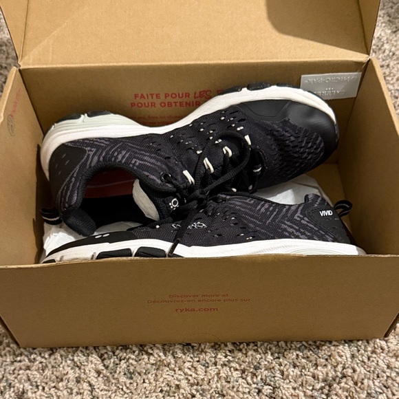 Ryka Black and White Athletic Shoes - Picture 2 of 6